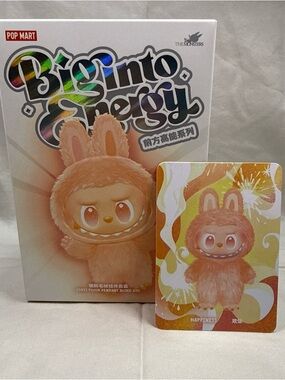 POP MART Labubu Big into Energy Plush Vinyl Figure - Happiness